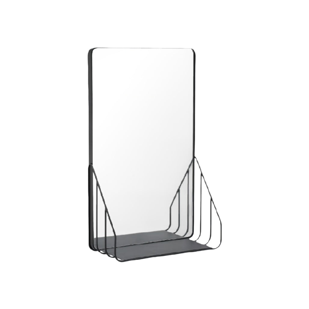 Transparent Acrylic Literature Holder with Metal Wire Stand - Perfect for Brochure Display
