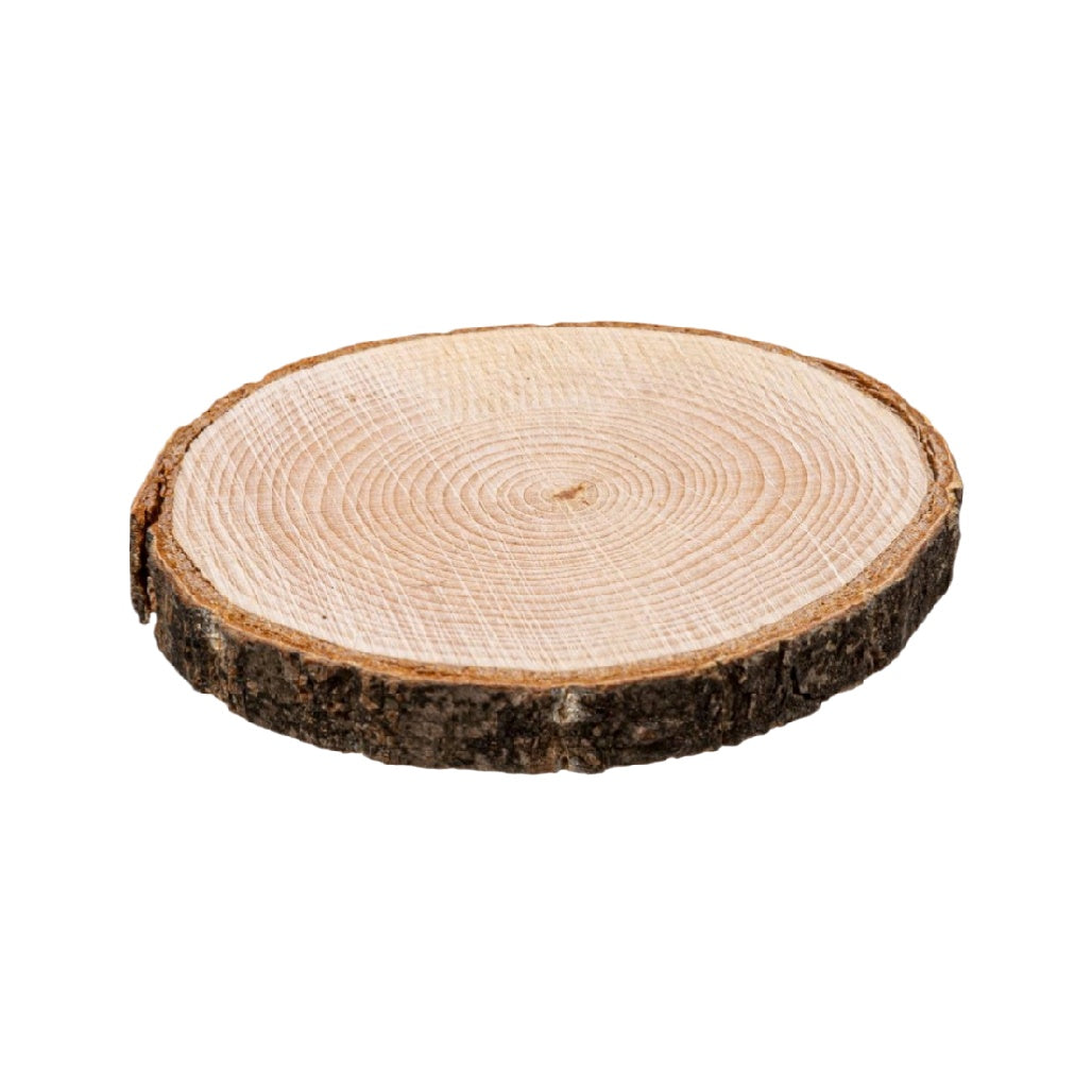 Natural Wood Slice Coaster - Rustic Log Design with Smooth Finish